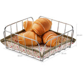 Cesta Para Pães Quadrado Porta Pão Francês Para Mesa Tecido